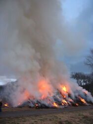 Osterfeuer 2010, brennt